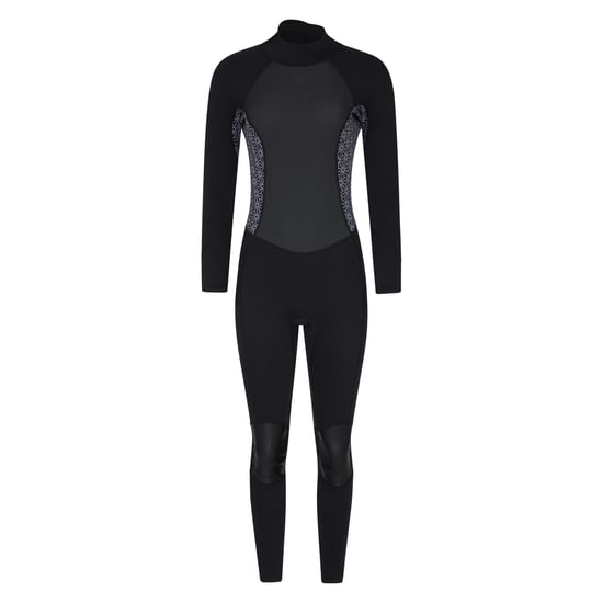 Mountain Warehouse Womens/Ladies Printed Full Wetsuit (Black) - Image 1