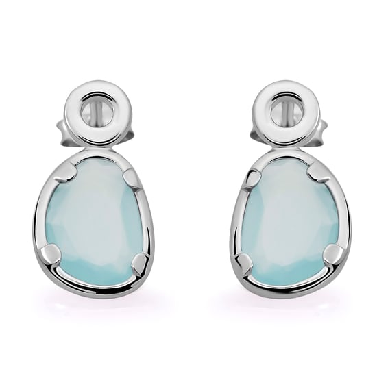 Orphelia 'Rivera' Women's 925 Sterling Silver Set: Necklace + Earrings - Silver SET-7480/BC - Image 3