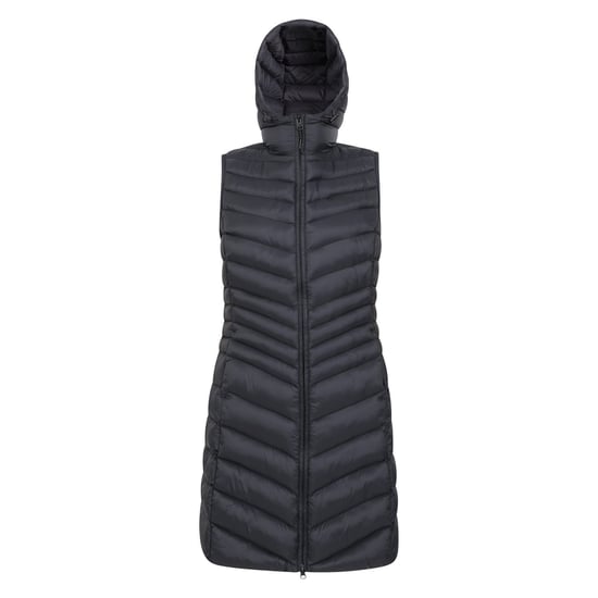 Mountain Warehouse Womens/Ladies Florence Padded Long Gilet (Black) - Image 1