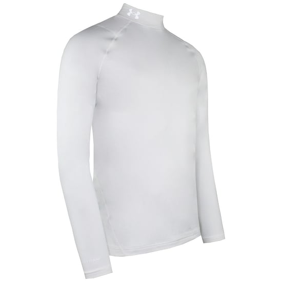 Bajo armadura Coldgear manga larga para hombre blanca infrarrojo simulacro de golf de golf 1366269 100 100 - Image 2