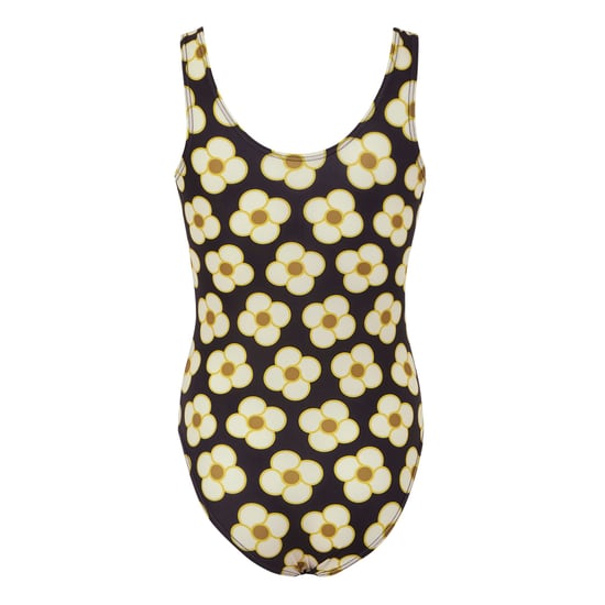 Regatta Girls Orla Kiely Spinning Flower One Piece Swimsuit (Black) - Image 2