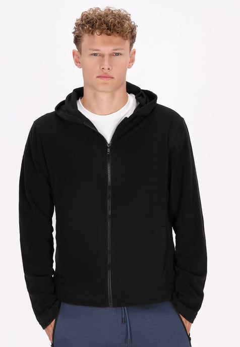 Mo fleece jacket Men black - Image 3