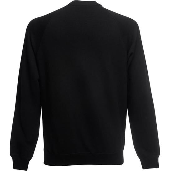 Fruit Of The Loom Mens Raglan Sleeve Belcoro® Sweatshirt (Black) - Image 2