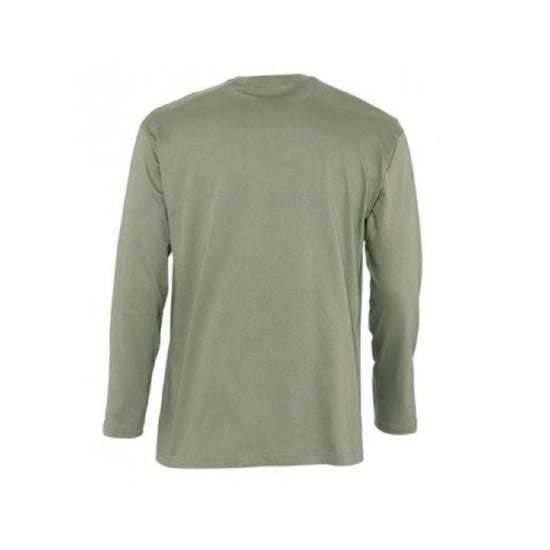 SOLS Mens Monarch Long Sleeve T-Shirt (Khaki) - Image 2