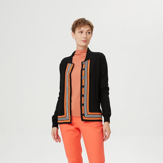 Cardigan with contrasting edges - Image 2