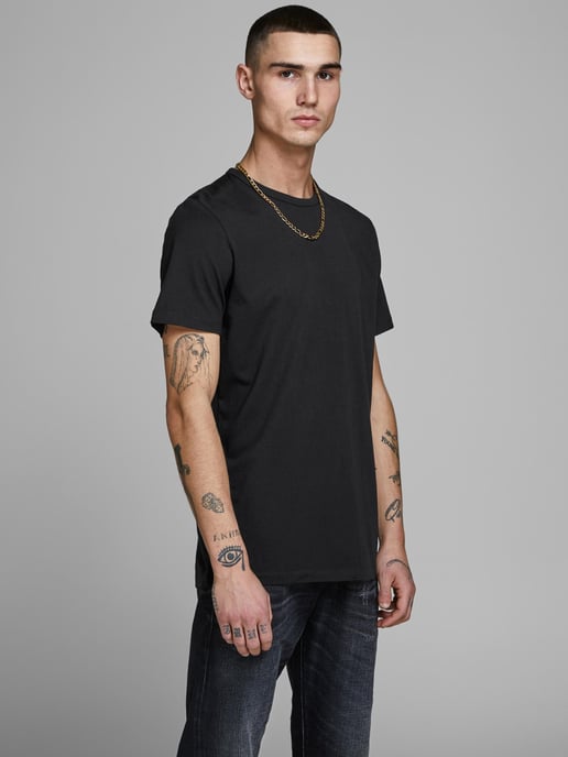 Jack & Jones Paquete de 2 Camisetas de Algodón para Hombre con Cuello Redondo - Image 5