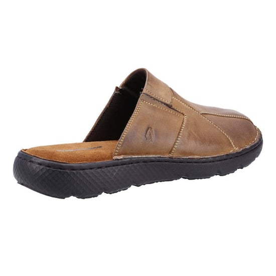 Hush Puppies Mens Carson Leather Mules (Olive) - Image 4