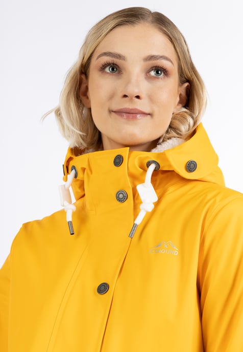 Icebound raincoat with teddy lining urban rain - Image 3