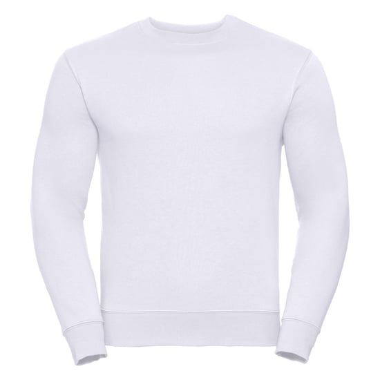 Russell Mens Authentic Sweatshirt (Slimmer Cut) (White) - Image 1