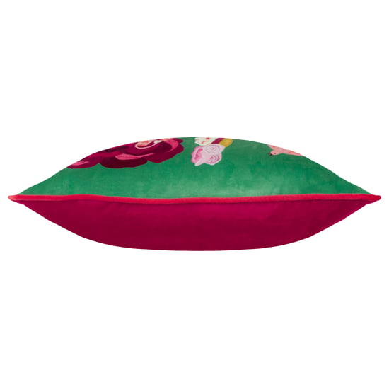 Kate Merritt Flower Girl Piped Velvet Feather Filled Cushion