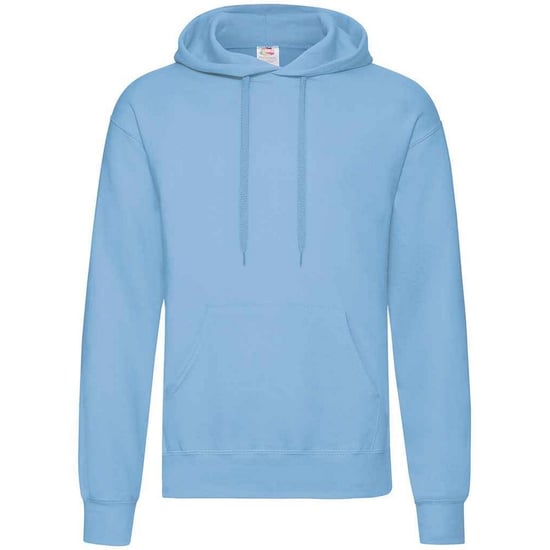 Fruit Of The Loom Adults Unisex Classic Hooded Sweatshirt (Sky Blue) - Image 1