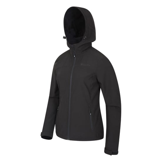 Mountain Warehouse Womens/Ladies Exodus Breathable Soft Shell Jacket (Black) - Image 3