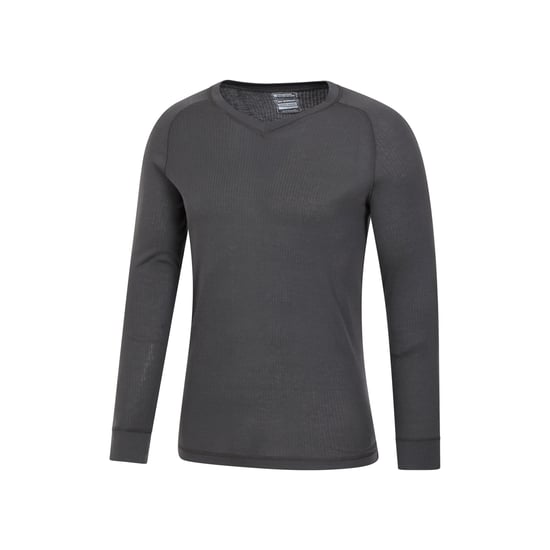 Mountain Warehouse Mens Talus V Neck Thermal Top (Grey) - Image 2