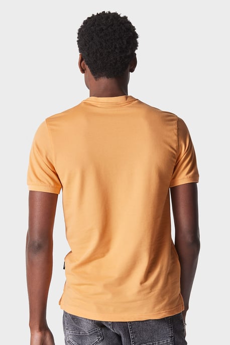Perks Russet Orange Regular Fit T-Shirt