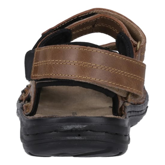 Hush Puppies Mens Alistair Leather Sandals (Tan) - Image 2