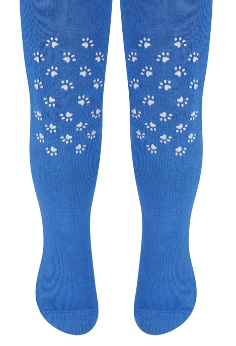 Steven - Leotardos de algodón para bebé con agarres antideslizantes - Patas (Azul real) - Image 1