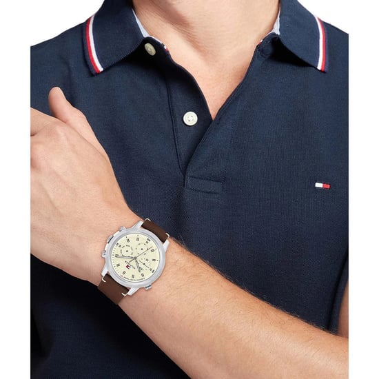 Tommy Hilfiger Troy Men's Brown Watch 1792102 - Image 4