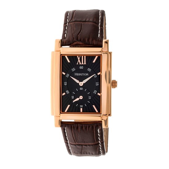 Heritor Automatic Frederick Leather-Band Watch