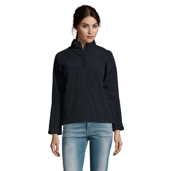 SOLS Womens/Ladies Roxy Soft Shell Jacket (Breathable, Windproof And Water Resistant) (Abyss Blue) - Image 6