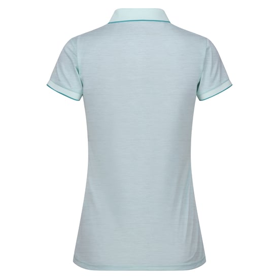 Regatta Womens/Ladies Remex II Polo Neck T-Shirt (Bleached Aqua) - Image 2