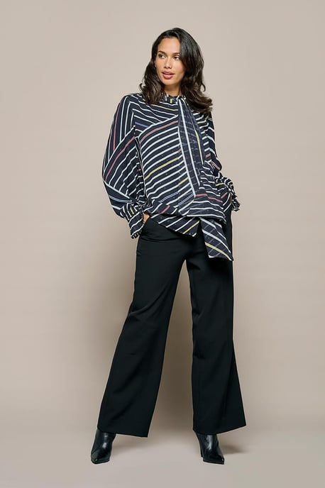 Irina-Print-Bluse Schwarz / Multi - Image 1