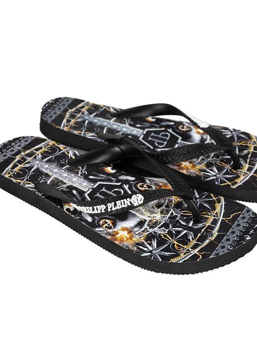 Philipp Plein Chanclas de hombre de color negro - Image 4