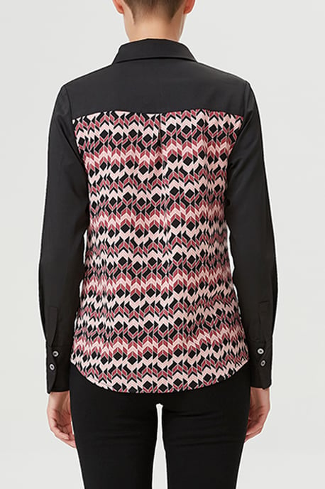 Bohemian shirt with feather print - Image 3