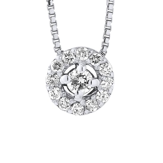 DIADEMA - Necklace with Diamonds - White Gold