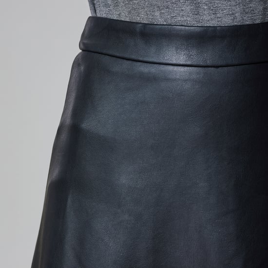 Pu trapeze skirt - Image 5