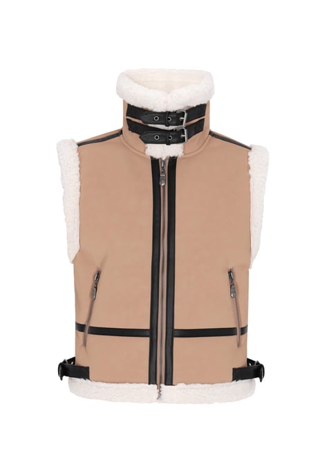 Dreimaster Vest women camel - Image 1