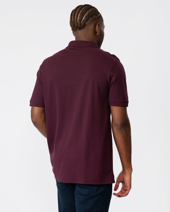 Polo borgona Tonal Eagle de Lyle & Scott - Image 4