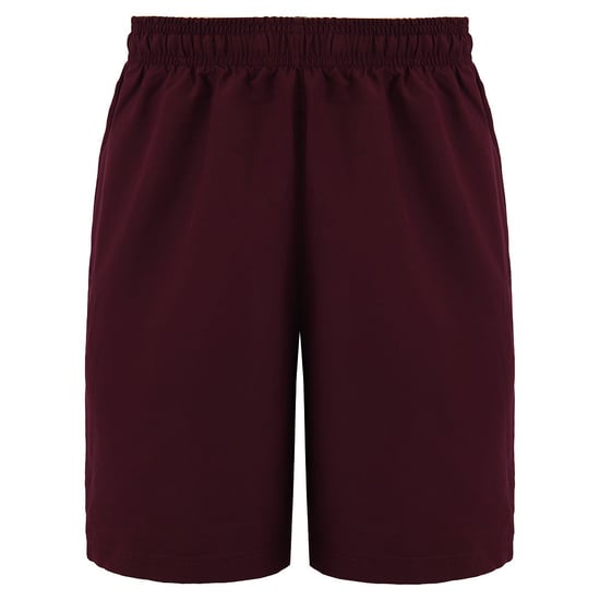Under Armour HeatGear Stretch Waist Burgundy Mens Loose Shorts 1320869 600