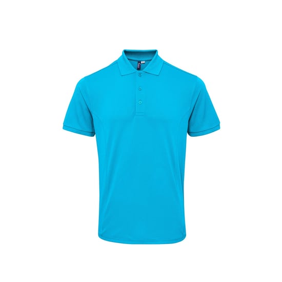 Premier Mens Coolchecker Plus Pique Polo With CoolPlus (Turquoise) - Image 1