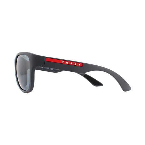 Prada Sport Sunglasses PS01US UFK5L0 Grey Rubber Dark Grey Mirror