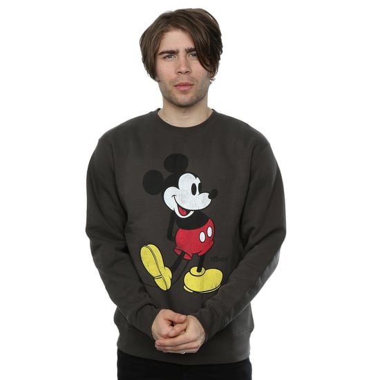Disney Mens Mickey Mouse Classic Kick Sweatshirt (Light Graphite) - Image 2