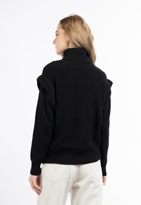 Dreimaster Knitted pullover women black - Image 4