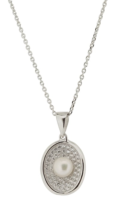 Orphelia Women's 925 Sterling Silver Chain with Pendant - Silver ZH-4605 - Image 1