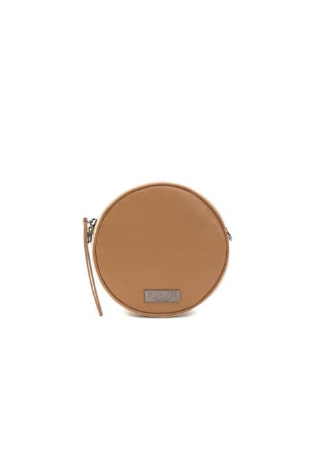 Bolso cruzado de cuero marrón para mujer Donatella Pompei - Image 1