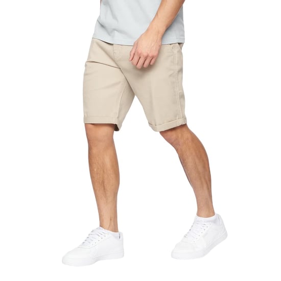 Crosshatch Mens Sinwood Chino Shorts (Beige) - Image 3