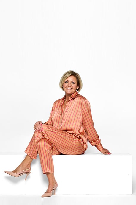 Caroline Tensen California Print Blouse Roze / Oranje