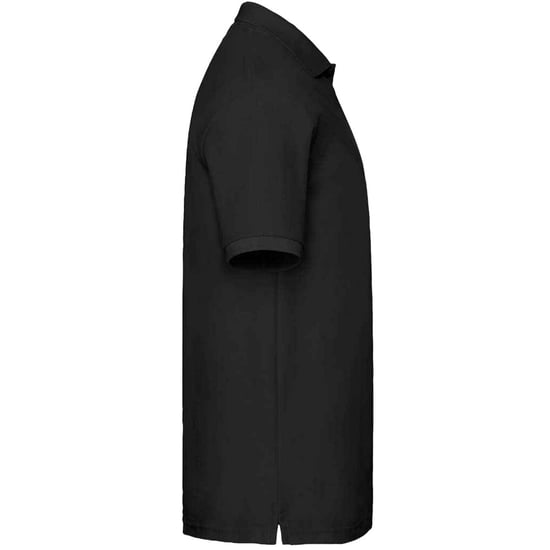 Fruit of the Loom Mens Premium Cotton Pique Polo Shirt (Black) - Image 3