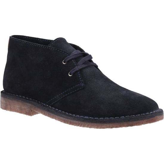 Hush Puppies Samuel Suede Men's Navy Boots - Image 1