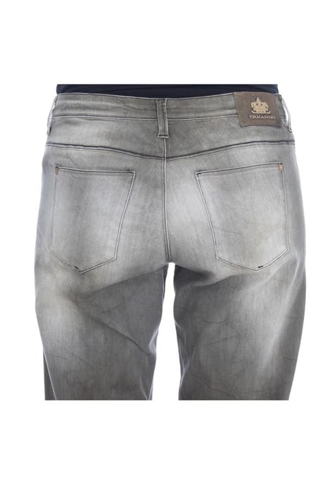 Jeans boyfriend de mezcla de algodón gris para mujer de Ermanno Scervino - Image 6