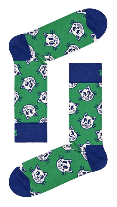 Happy Socks - Calcetines con diseño de gato - Gran regalo - Gato - Image 2