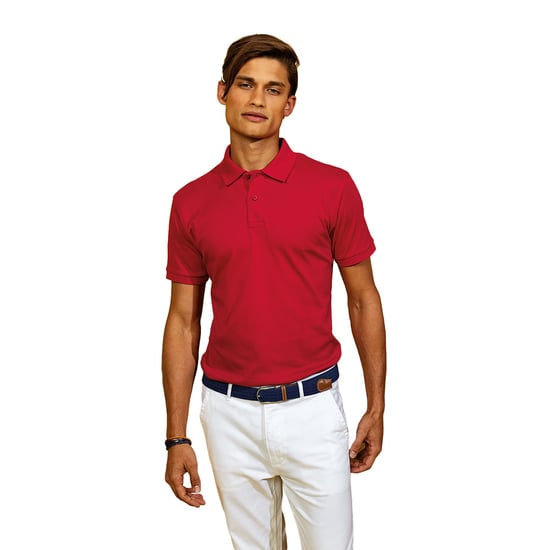 Asquith & Fox Mens Super Smooth Knit Polo Shirt (Cherry Red)