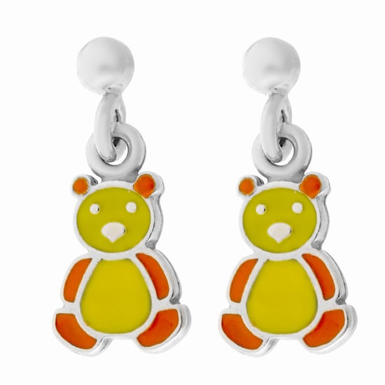 Orphelia 'Bear' Child's 925 Sterling Silver Drop Earrings - Silver ZO-7140/YE