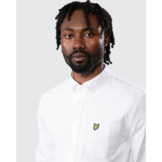 Lyle & Scott Regular Fit Light Weight Oxford Shirt in White - Image 6