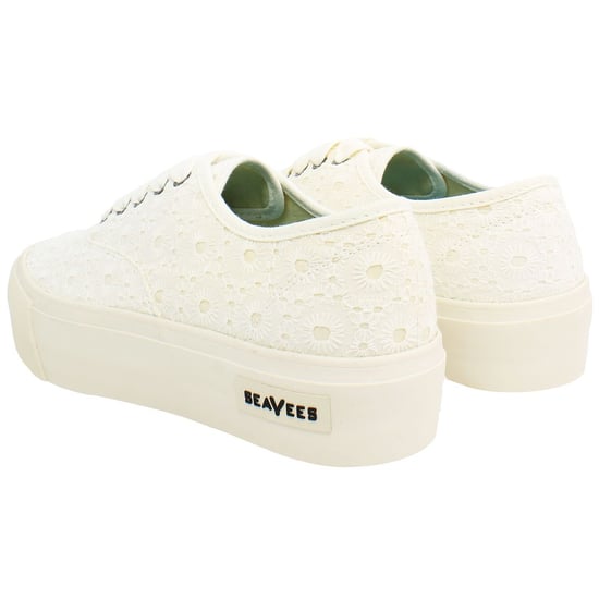 Zapatos Blancos para Mujeres Seavees Legend Platform con Bordado - Image 3