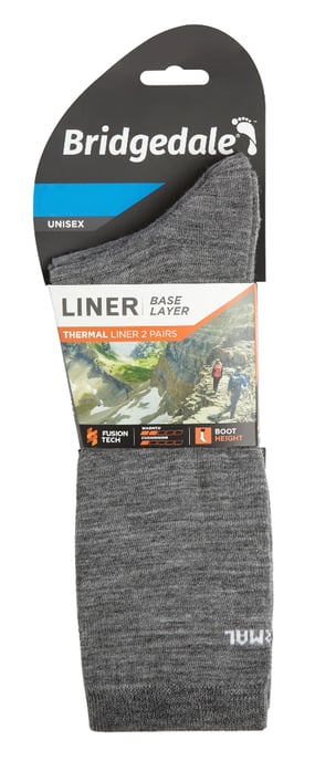 Bridgedale - Pack de 2 Calcetines Bajos para Botas - Grises - Image 2