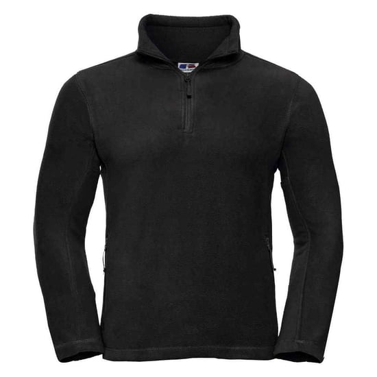 Russell Mens Zip Neck Outdoor Fleece Top (Black) - Image 1